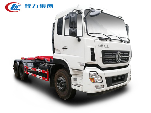 東風天龍后雙橋18方勾臂垃圾車